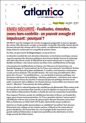 ENJEU SÉCURITÉ – Fusillades, émeutes, zones hors-contrôle – un pouvoir aveugle et impuissant : pourquoi ?