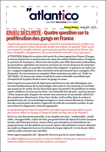 ENJEU SÉCURITÉ – Quatre question sur la prolifération des gangs en France
