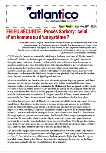 ENJEU SÉCURITÉ – Procès Sarkozy : celui d&rsquo;un homme ou d&rsquo;un système ?